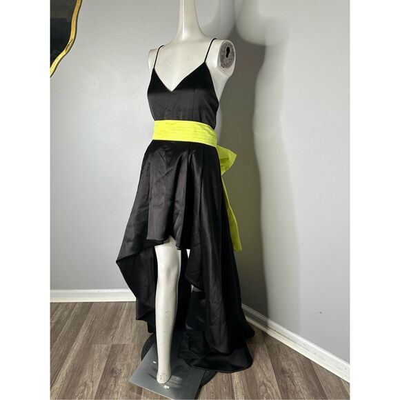 Alice + Olivia Joss Bow Back High-Low Gown SZ US 4 - Picture 8 of 12